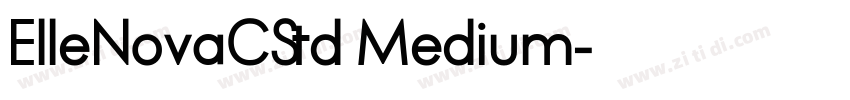ElleNovaCStd Medium字体转换